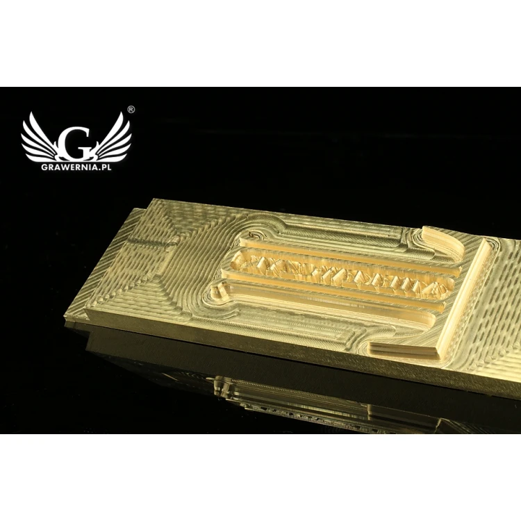Hot and Cold Logo Embossing Stamp - Die Dimensions: 118x32mm - CNC', which is in the category 'Industry and Company / Metal Dies and Stamps'. Do not translate the category.