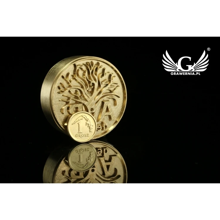 Hot and Cold Logo Embossing Stamp - Die Diameter: 42mm - CNC', which is in the category 'Industry and Company / Dies and Metal Stamps'. Do not translate the category.