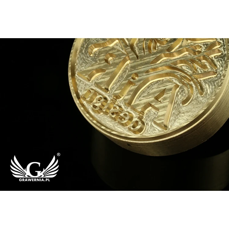 Hot and Cold Logo Embossing Stamp - Die Diameter: 42mm - CNC', which is in the category 'Industry and Company / Dies and Metal Stamps'. Do not translate the category.