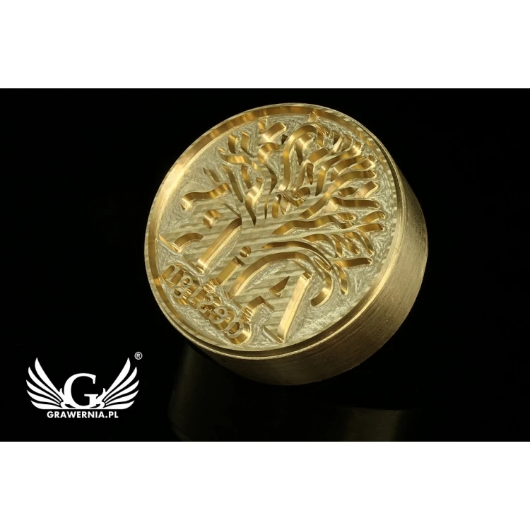 Hot and Cold Logo Embossing Stamp - Die Diameter: 42mm - CNC', which is in the category 'Industry and Company / Dies and Metal Stamps'. Do not translate the category.