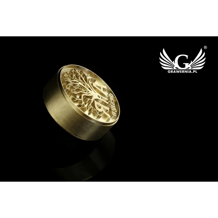 Hot and Cold Logo Embossing Stamp - Die Diameter: 42mm - CNC', which is in the category 'Industry and Company / Dies and Metal Stamps'. Do not translate the category.