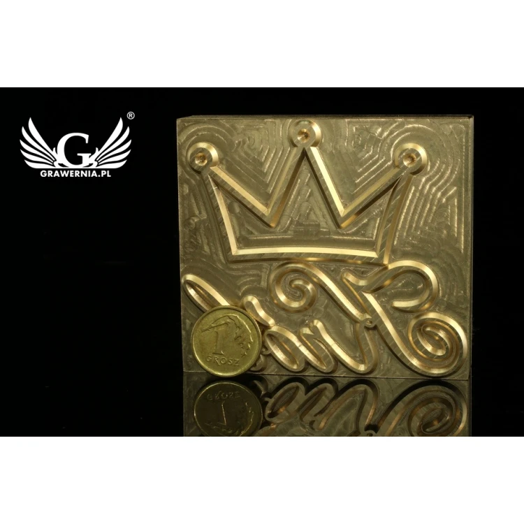 Hot and Cold Logo Embossing Stamp - Die Dimensions: 62x55mm - CNC