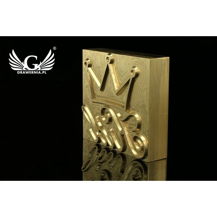 Hot and Cold Logo Embossing Stamp - Die Dimensions: 62x55mm - CNC