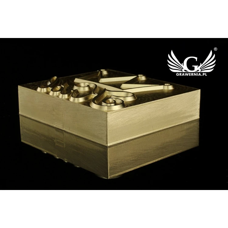 Hot and Cold Logo Embossing Stamp - Die Dimensions: 62x55mm - CNC