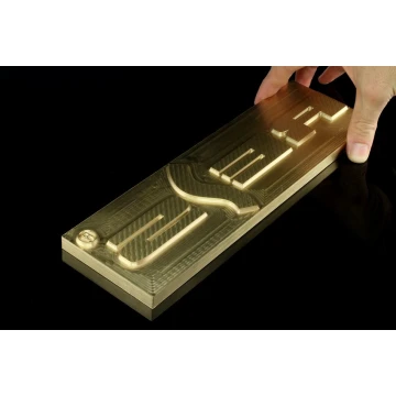 Hot stamping logo press - die dimensions: 275x92mm - CNC', which is in the category 'Industry and Company / Metal dies and stamps'. Do not translate the category.