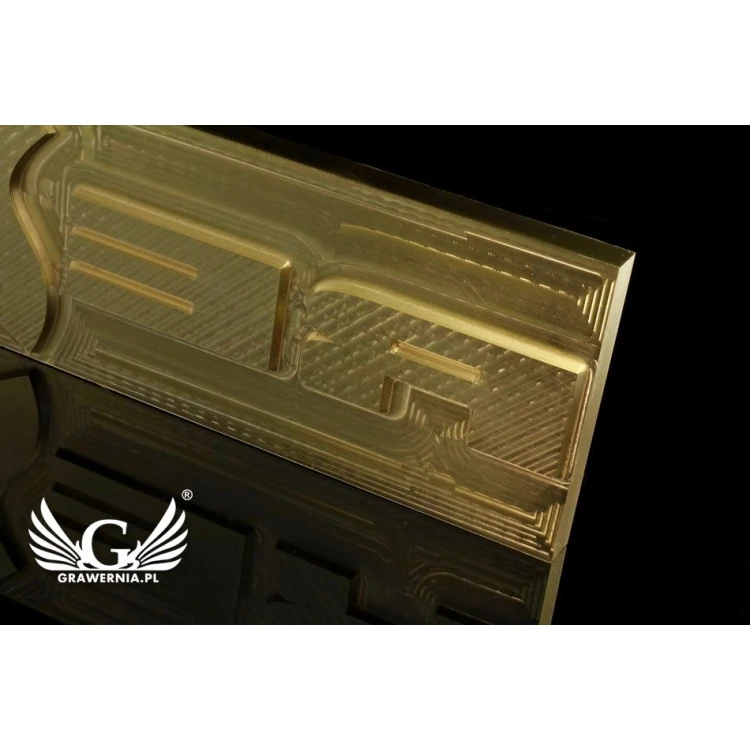 Hot stamping logo press - die dimensions: 275x92mm - CNC', which is in the category 'Industry and Company / Metal dies and stamps'. Do not translate the category.