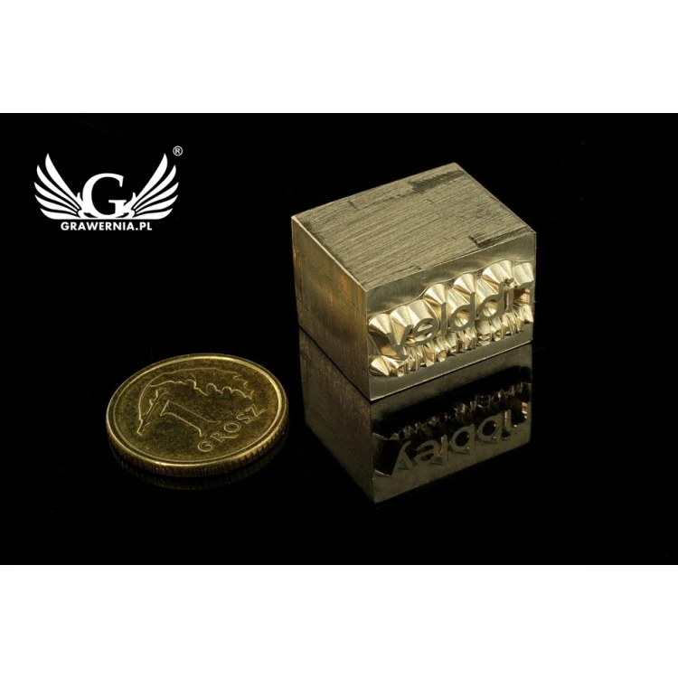 Hot and Cold Logo Embossing Stamp - Die Dimensions: 17x12mm - CNC