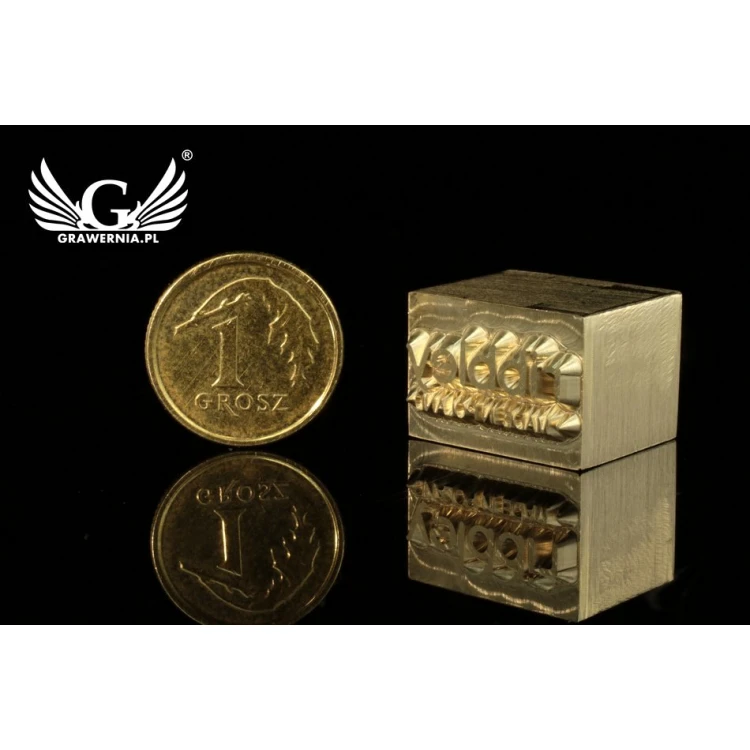 Hot and Cold Logo Embossing Stamp - Die Dimensions: 17x12mm - CNC