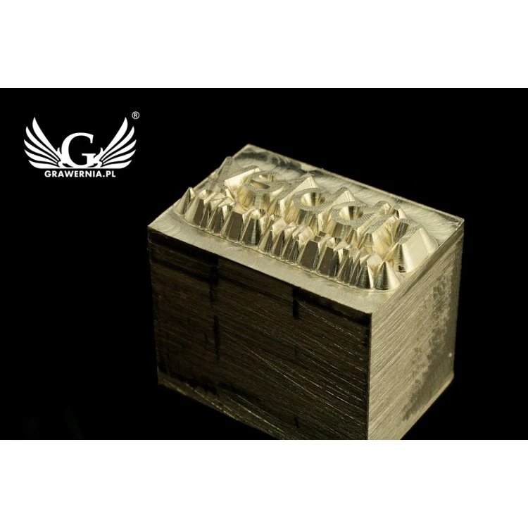 Hot and Cold Logo Embossing Stamp - Die Dimensions: 17x12mm - CNC