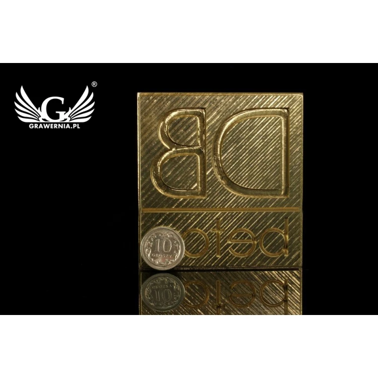 Hot and Cold Logo Embossing Stamp - Die Dimensions: 62x66mm - CNC