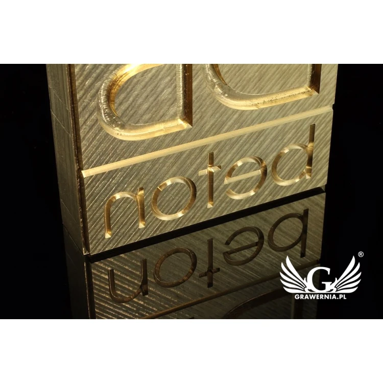 Hot and Cold Logo Embossing Stamp - Die Dimensions: 62x66mm - CNC