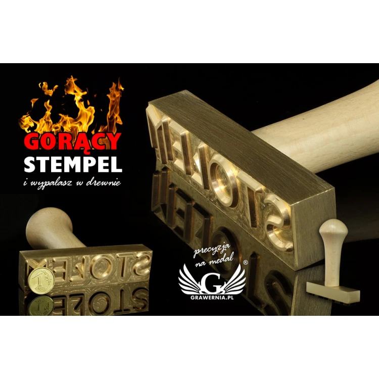 Stamp for imprinting - CNC - die dimensions: 80x20mm