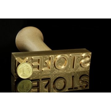 Stamp for imprinting - CNC - die dimensions: 80x20mm