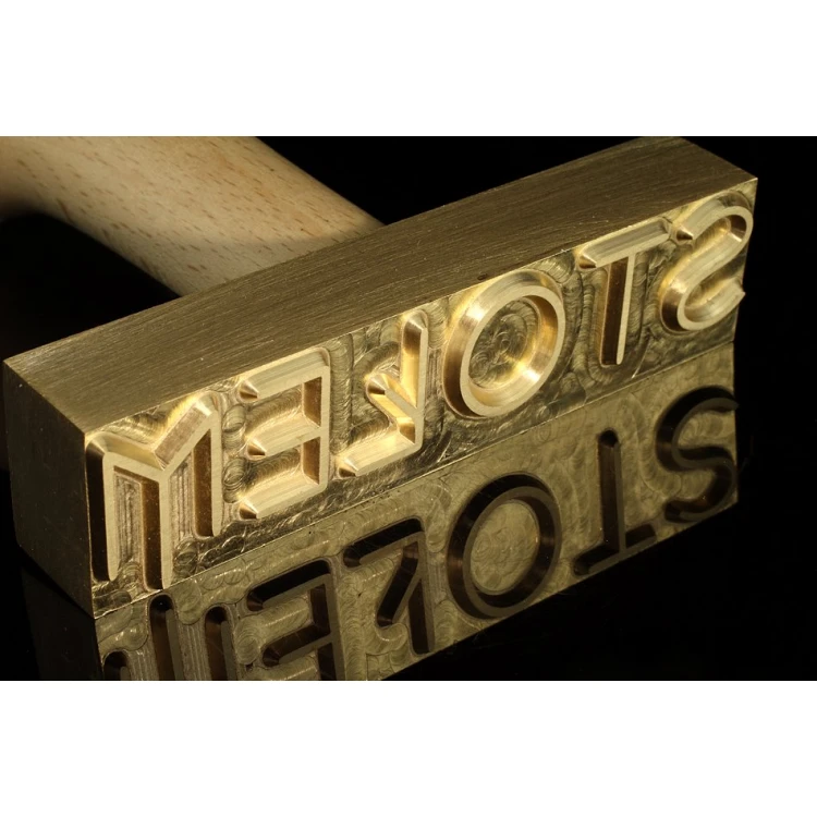 Stamp for imprinting - CNC - die dimensions: 80x20mm