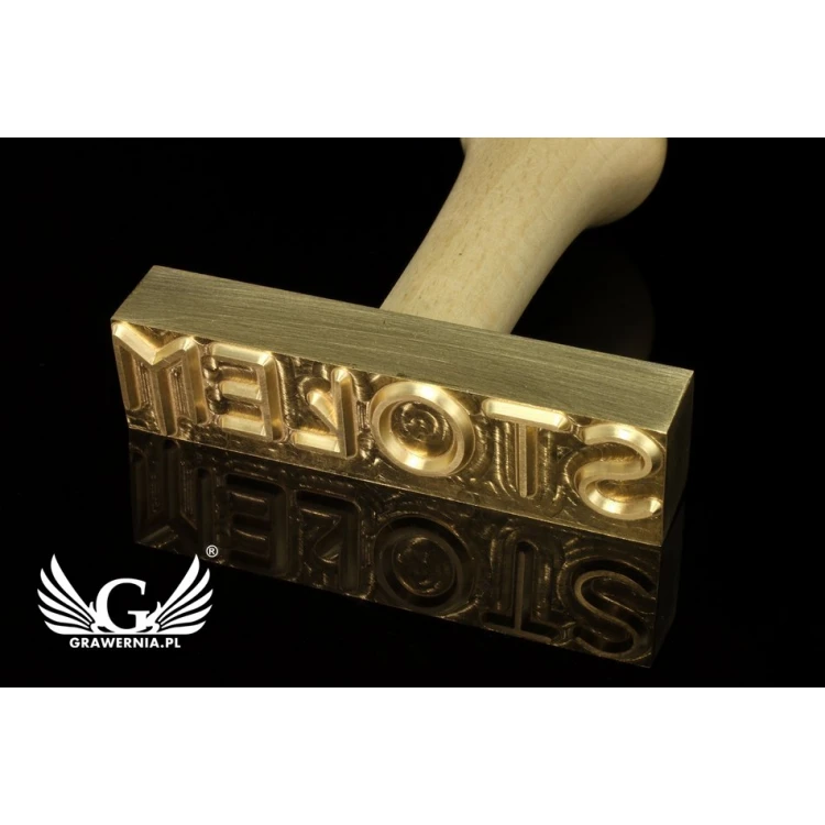 Stamp for imprinting - CNC - die dimensions: 80x20mm