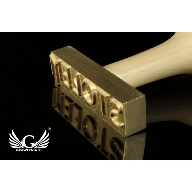 Stamp for imprinting - CNC - die dimensions: 80x20mm