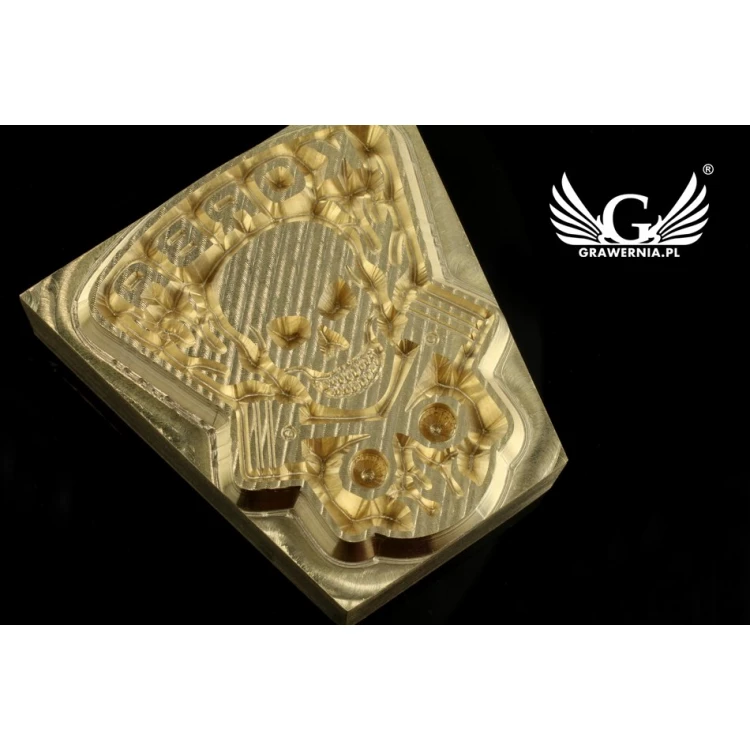 Hot and Cold Logo Embossing Stamp - Die Dimensions: 40x39.6mm