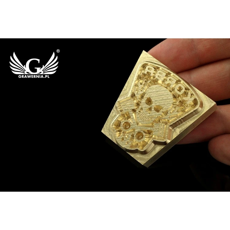 Hot and Cold Logo Embossing Stamp - Die Dimensions: 40x39.6mm