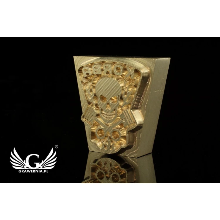 Hot and Cold Logo Embossing Stamp - Die Dimensions: 40x39.6mm