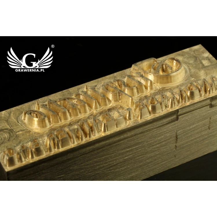 Hot and Cold Logo Embossing Stamp - Die Dimensions: 39x12mm