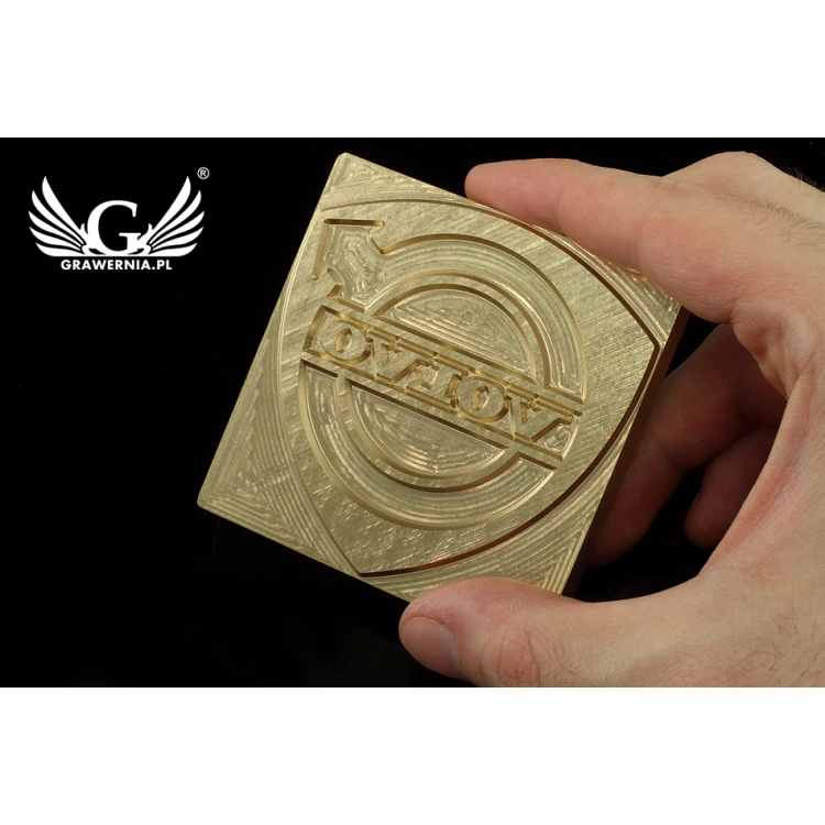 Hot and Cold Logo Embossing Stamp - Die Dimensions: 73x74mm - CNC