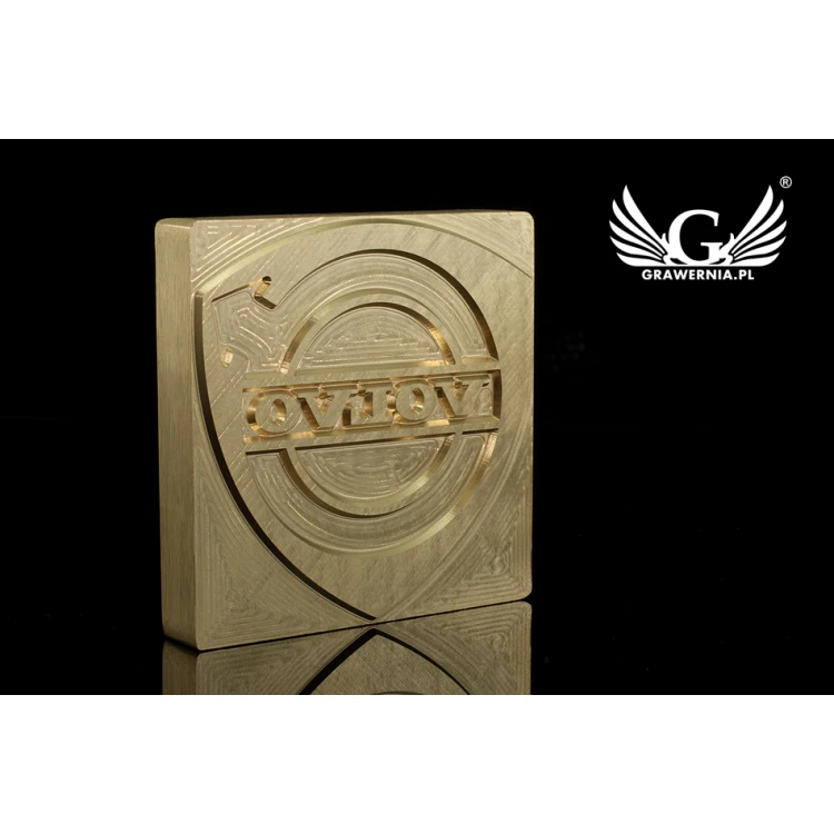 Hot and Cold Logo Embossing Stamp - Die Dimensions: 73x74mm - CNC