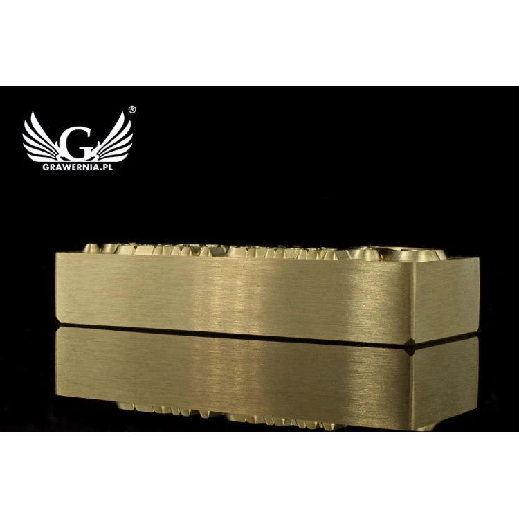 Hot and Cold Logo Embossing Stamp - Die Dimensions: 72x29.8mm - CNC