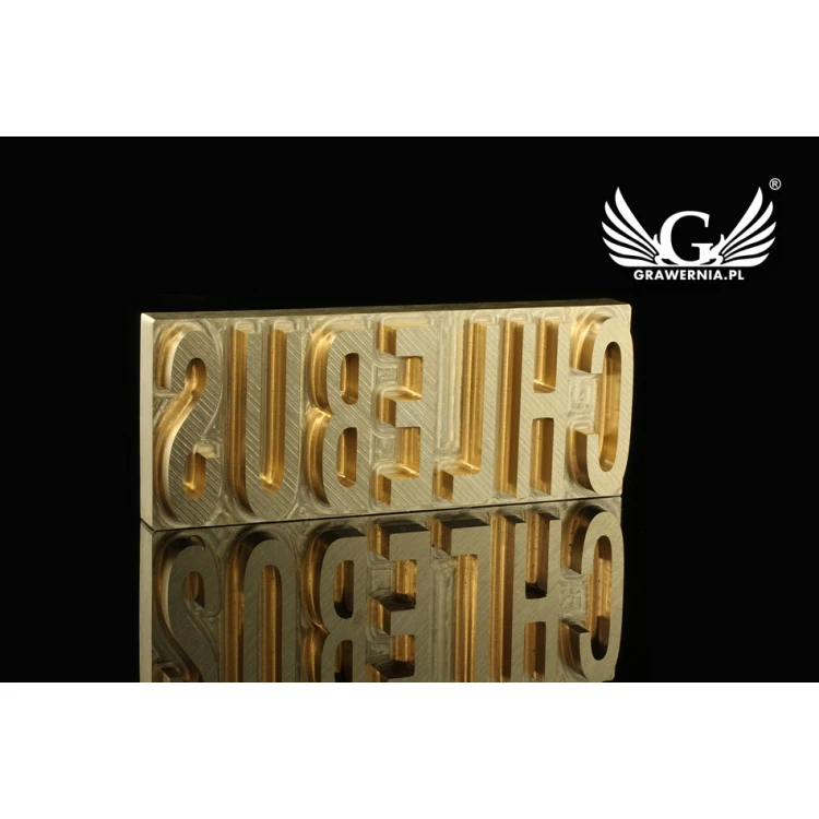 Hot and Cold Logo Embossing Stamp - Die Dimensions: 100x40mm - CNC