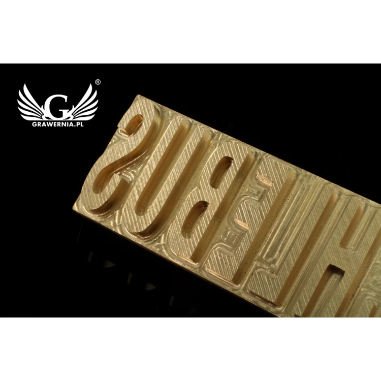 Hot and Cold Logo Embossing Stamp - Die Dimensions: 100x40mm - CNC