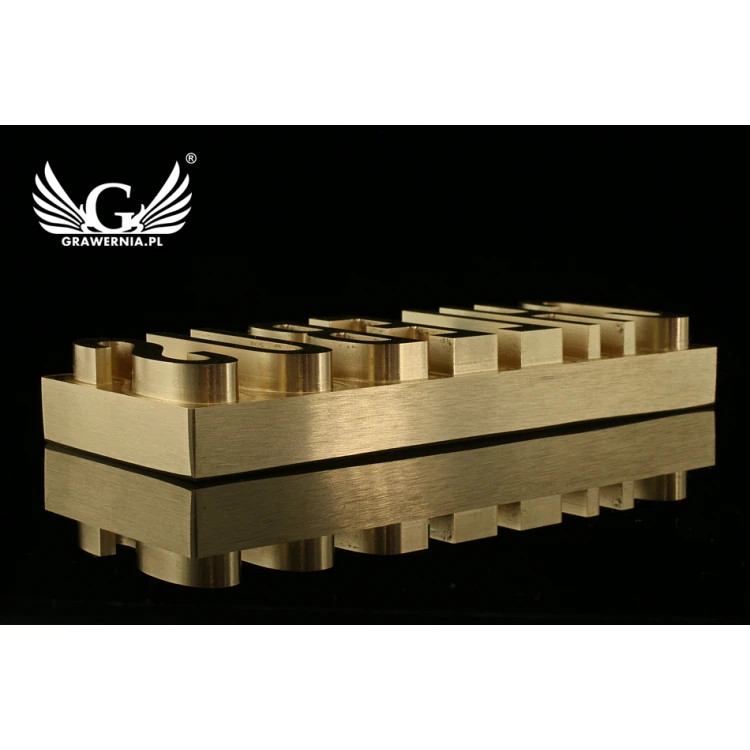 Hot and Cold Logo Embossing Stamp - Die Dimensions: 100x40mm - CNC