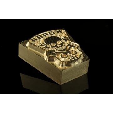Hot and Cold Logo Embossing Stamp - Die Dimensions: 40x39.6mm