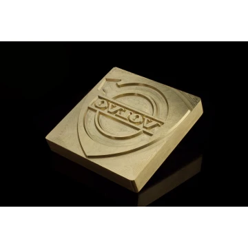 Hot and Cold Logo Embossing Stamp - Die Dimensions: 73x74mm - CNC