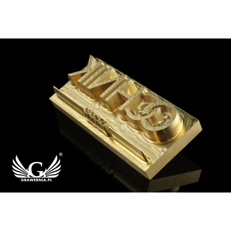 Hot and Cold Logo Embossing Stamp - Die Dimensions: 55x24mm - CNC', which is in the category 'Industry and Company / Dies and Metal Stamps'. Do not translate the category.