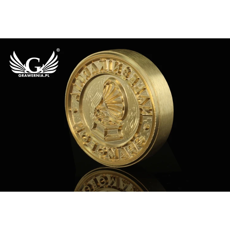 Hot and Cold Logo Embossing Stamp - Die Diameter: 63mm - CNC', which is in the category 'Industry and Company / Dies and Metal Stamps'. Do not translate the category.