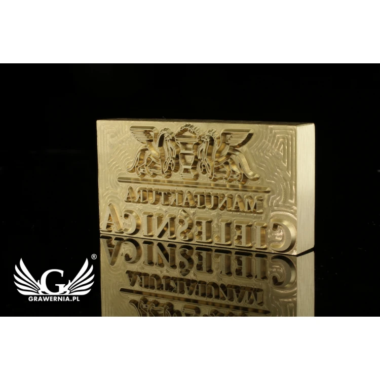 Hot and Cold Logo Embossing Stamp - Die Dimensions: 83x43mm - CNC', located in the category 'Industry and Company / Dies and Metal Stamps'. Do not translate the category.