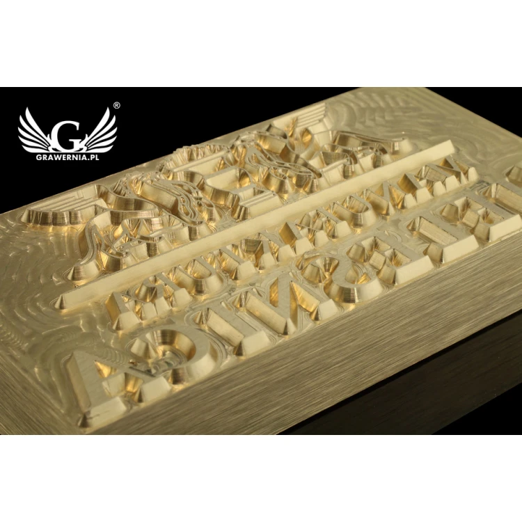Hot and Cold Logo Embossing Stamp - Die Dimensions: 83x43mm - CNC', located in the category 'Industry and Company / Dies and Metal Stamps'. Do not translate the category.