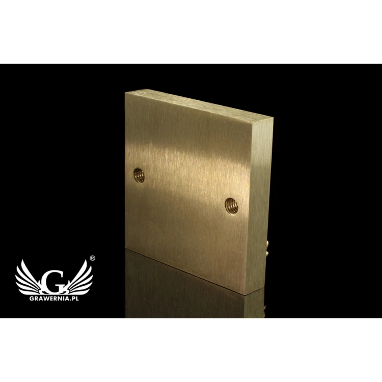 Hot and Cold Logo Embossing Stamp - Die Dimensions: 55x55mm - CNC', located in the category 'Industry and Company / Metal Dies and Stamps'. Do not translate the category.