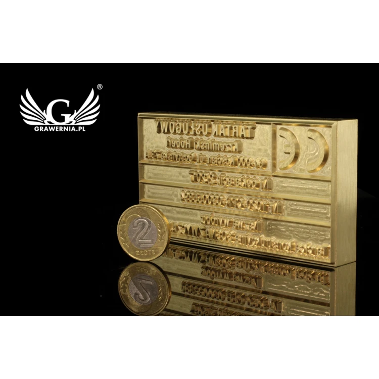 Hot and Cold Logo Embossing Stamp - Die Dimensions: 103x53mm - CNC