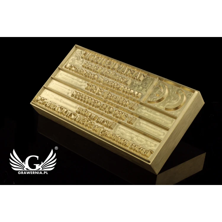 Hot and Cold Logo Embossing Stamp - Die Dimensions: 103x53mm - CNC