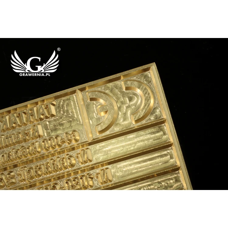 Hot and Cold Logo Embossing Stamp - Die Dimensions: 103x53mm - CNC