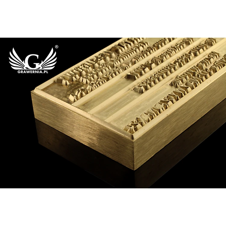 Hot and Cold Logo Embossing Stamp - Die Dimensions: 103x53mm - CNC