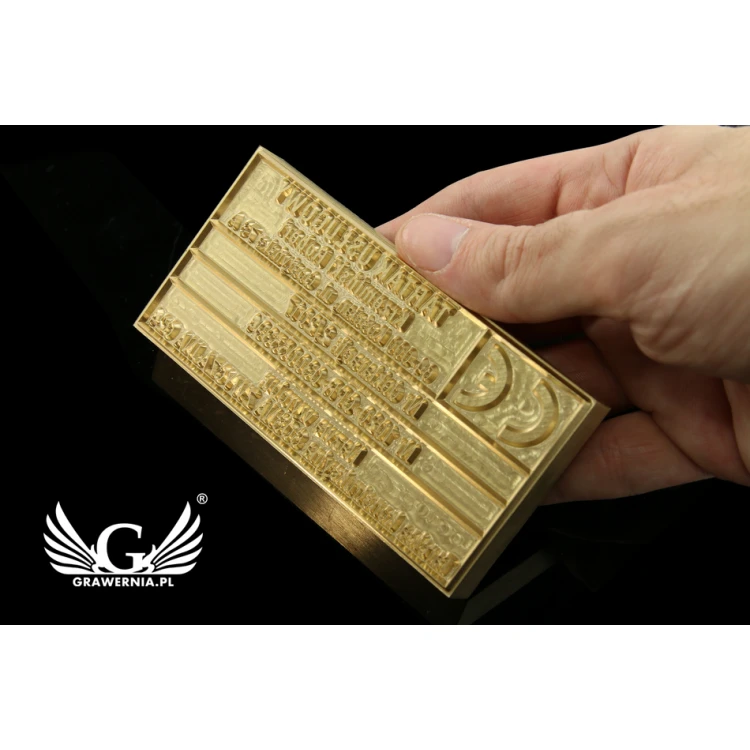 Hot and Cold Logo Embossing Stamp - Die Dimensions: 103x53mm - CNC