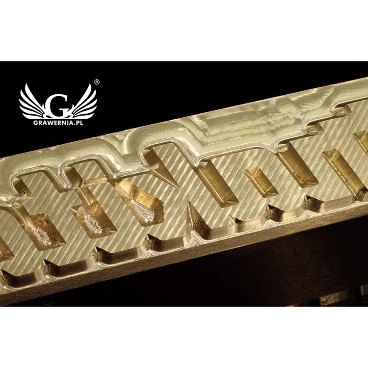 Hot and Cold Logo Embossing Stamp - Die Dimensions: 83x21mm - CNC
