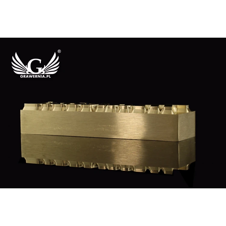 Hot and Cold Logo Embossing Stamp - Die Dimensions: 83x21mm - CNC