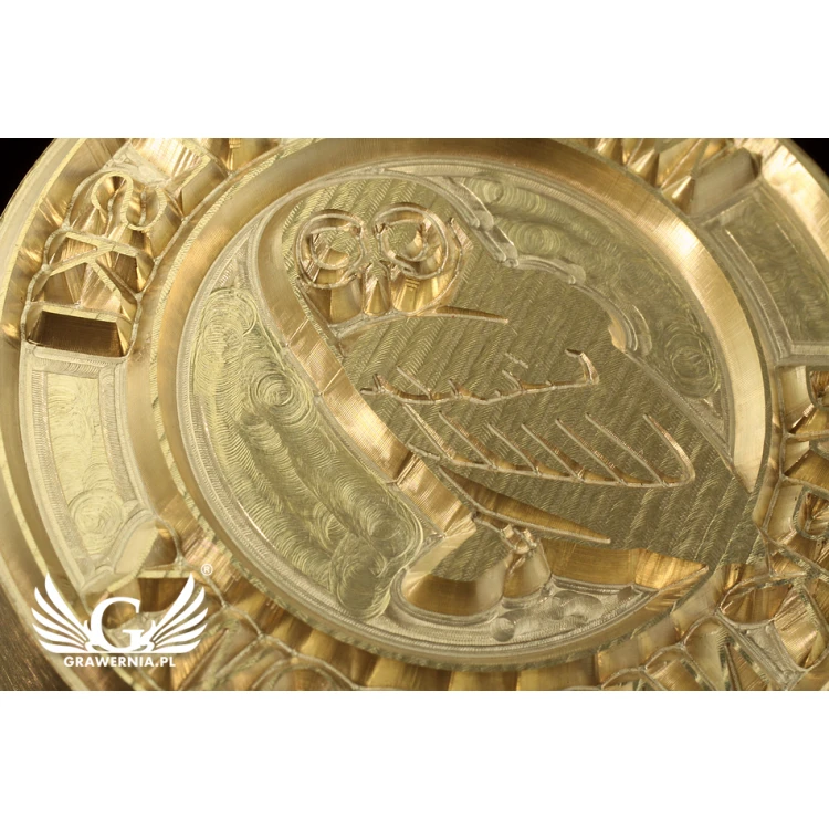Hot and Cold Logo Embossing Stamp - Diameter: 43mm - CNC