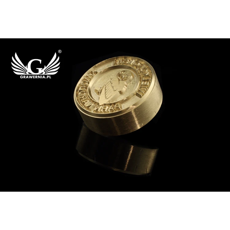 Hot and Cold Logo Embossing Stamp - Diameter: 43mm - CNC