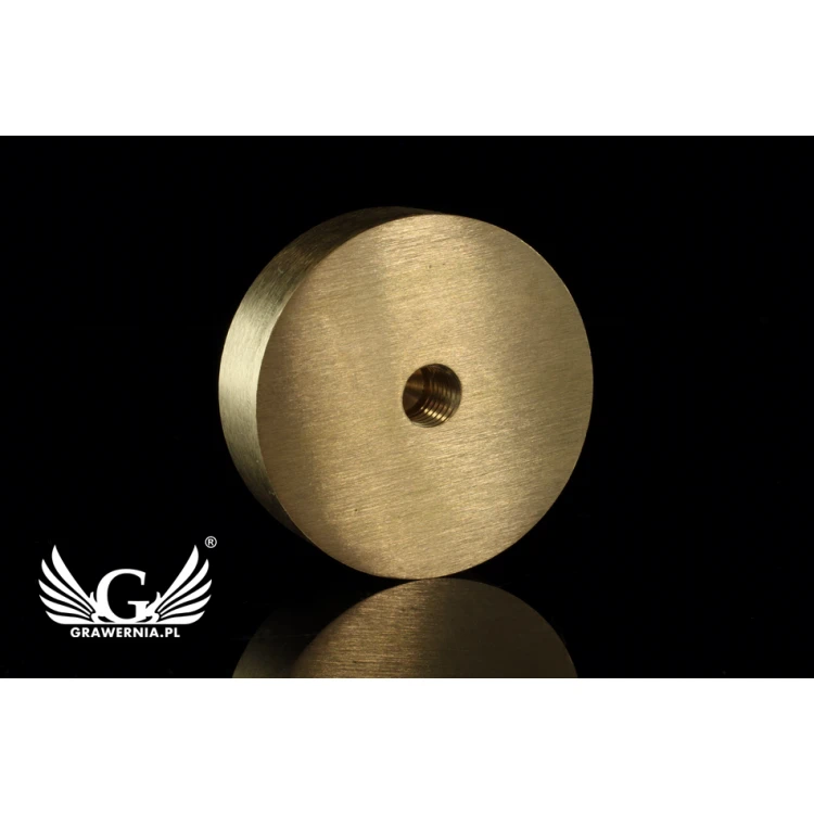 Hot and Cold Logo Embossing Stamp - Diameter: 43mm - CNC