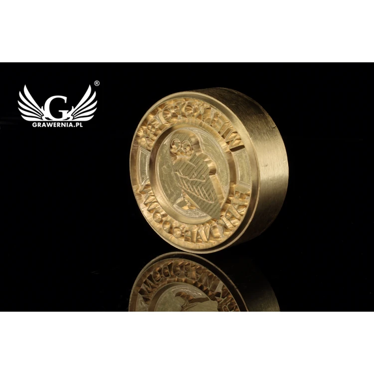 Hot and Cold Logo Embossing Stamp - Diameter: 43mm - CNC
