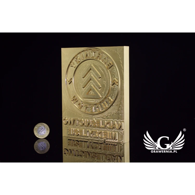Hot and Cold Logo Embossing Stamp - Die Dimensions: 100x123mm - CNC