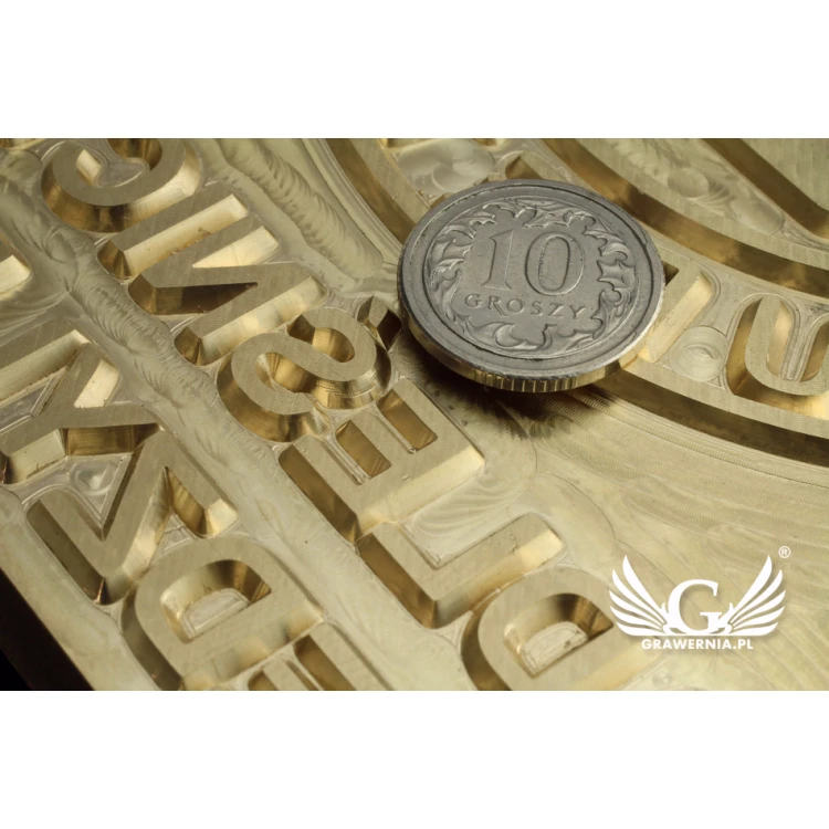 Hot and Cold Logo Embossing Stamp - Die Dimensions: 100x123mm - CNC